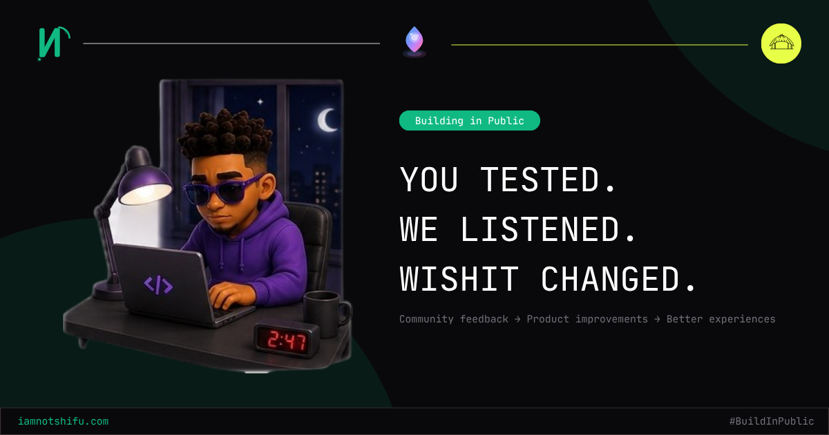You Tested. We Listened. WishIT Changed.